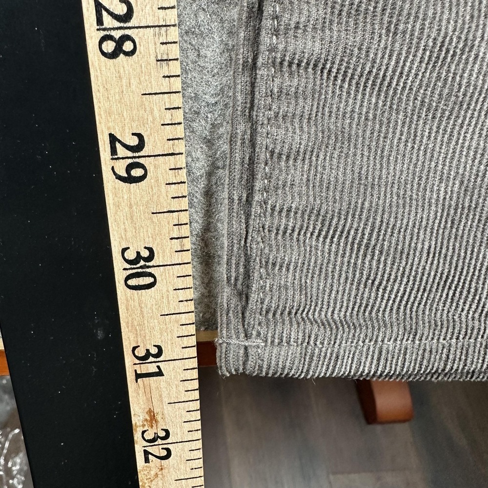 J.Crew Pants Mens 33x32 Gray 770 Stretch Corduroy Slim Straight 5 Pocket Casual - Picture 9 of 16